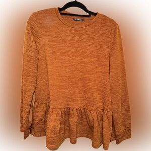 SHEIN Vibrant Orange Knit Top